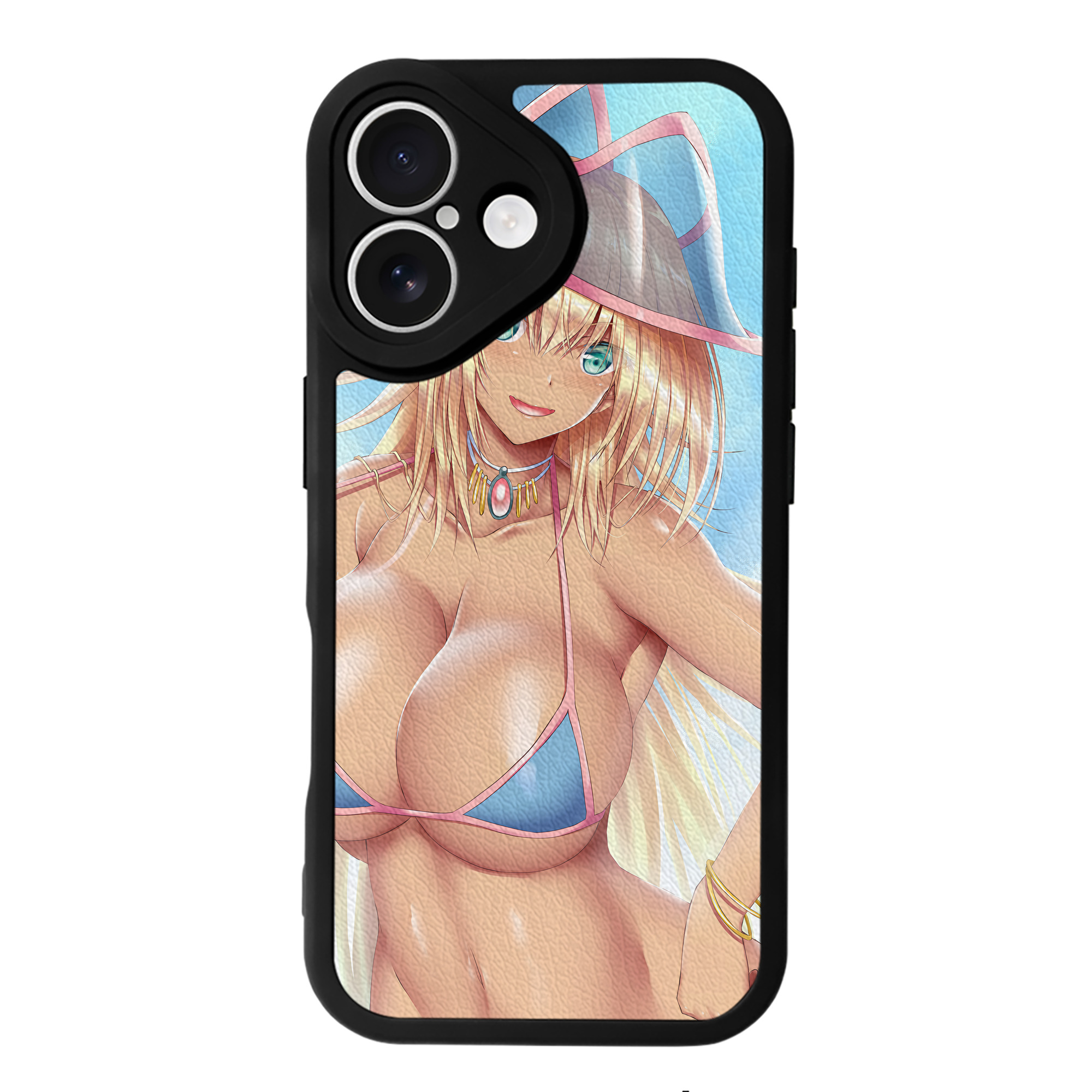 （画像用） 遊☆戯☆王 Yu-Gi-Oh! 【iPhone 16シリーズ対応】シリコンスマホケース（レザー調） 材質：シリコン